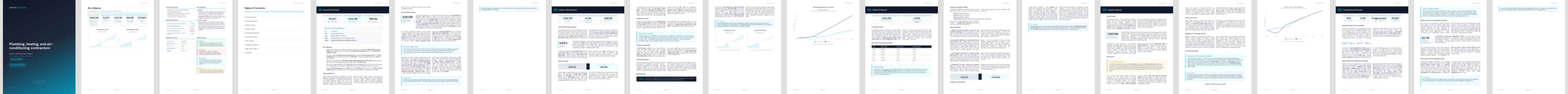 Plumbing, heating, and air-conditioning contractors industry report preview Plumbing, heating, and air-conditioning contractors (NAICS 238220) — Standard market research report preview, 37 pages