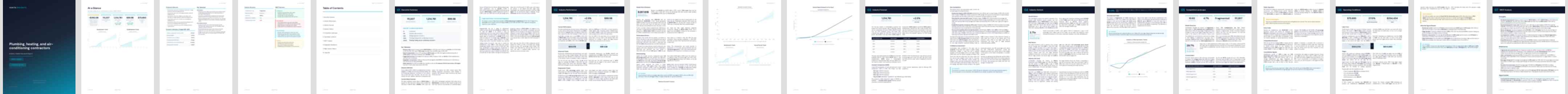Plumbing, heating, and air-conditioning contractors industry report preview Plumbing, heating, and air-conditioning contractors (NAICS 238220) — Standard market research report preview, 30 pages