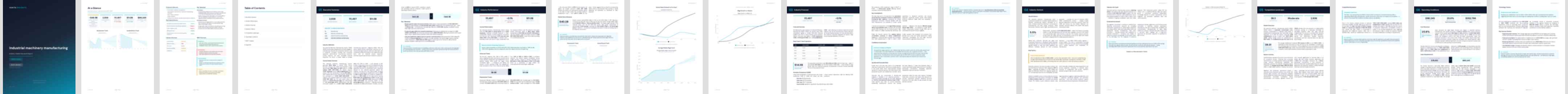 Industrial machinery manufacturing industry report preview Industrial machinery manufacturing (NAICS 33324) — Basic market research report preview, 25 pages