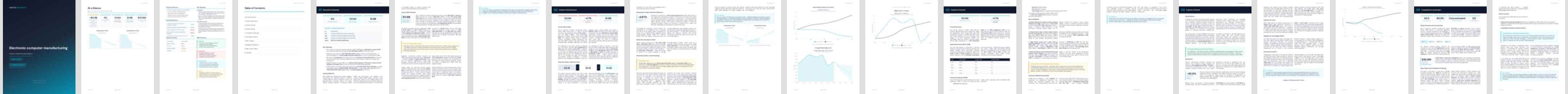 Electronic computer manufacturing (NAICS 334111) — Standard market research report preview, 35 pages