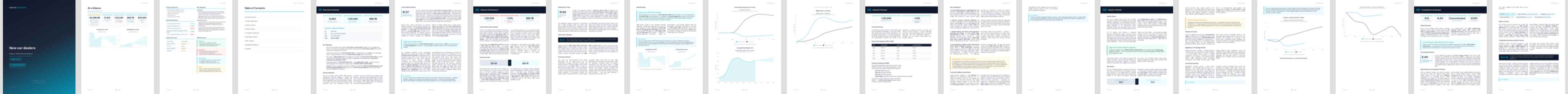 New car dealers (NAICS 44111) — Standard market research report preview, 32 pages