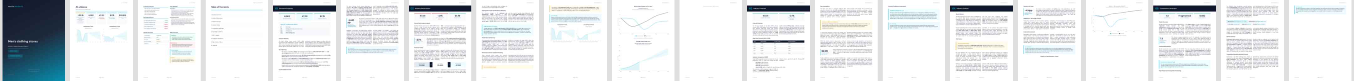 Men's clothing stores (NAICS 44811) — Standard market research report preview, 35 pages