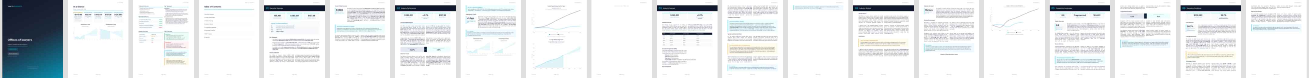 Offices of lawyers industry report preview Offices of lawyers (NAICS 54111) — Basic market research report preview, 24 pages