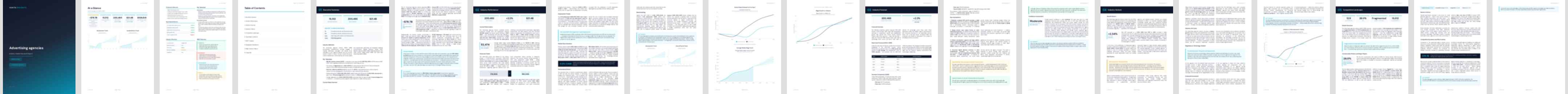 Advertising agencies (NAICS 54181) — Standard market research report preview, 35 pages