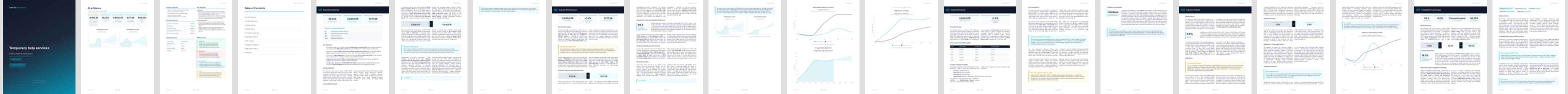 Temporary help services (NAICS 56132) — Standard market research report preview, 38 pages