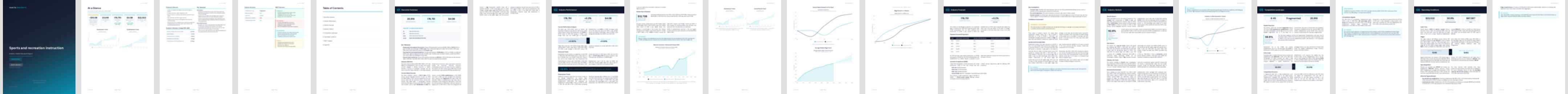 Sports and recreation instruction (NAICS 61162) — Basic market research report preview, 25 pages