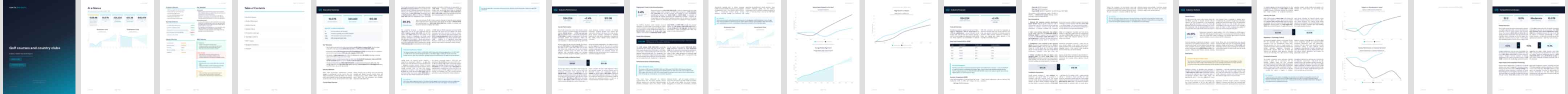 Golf courses and country clubs (NAICS 71391) — Standard market research report preview, 33 pages