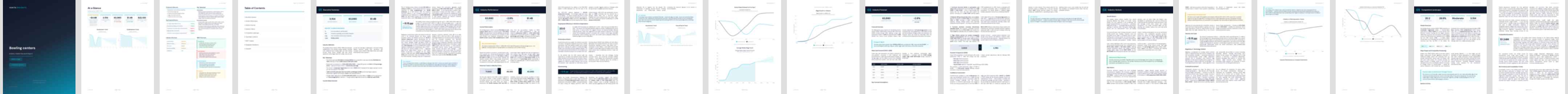 Bowling centers (NAICS 71395) — Standard market research report preview, 32 pages