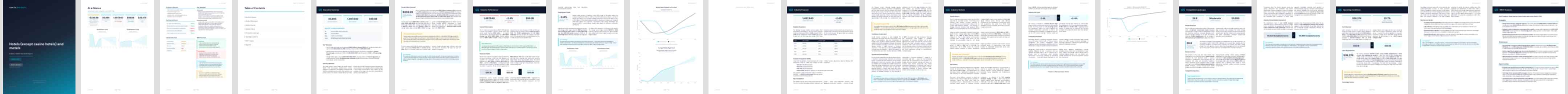 Hotels (except casino hotels) and motels industry report preview Hotels (except casino hotels) and motels (NAICS 72111) — Basic market research report preview, 23 pages