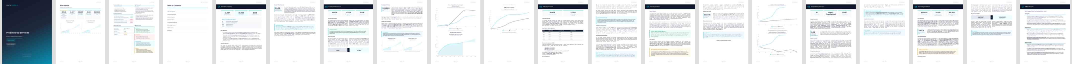 Mobile food services (NAICS 72233) — Basic market research report preview, 24 pages