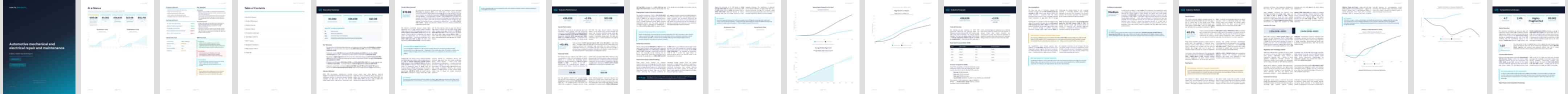 Automotive mechanical and electrical repair and maintenance (NAICS 81111) — Standard market research report preview, 37 pages