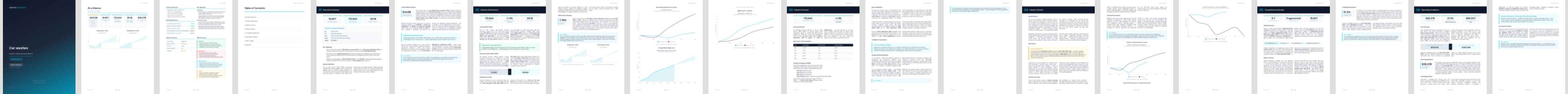 Car washes industry report preview Car washes (NAICS 811192) — Basic market research report preview, 25 pages