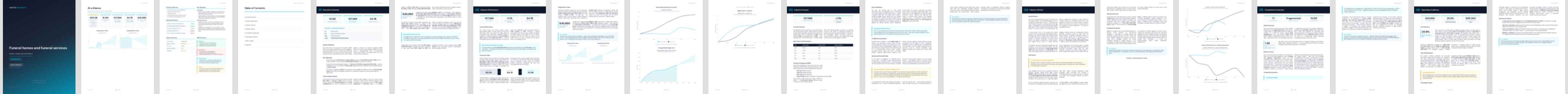 Funeral homes and funeral services industry report preview Funeral homes and funeral services (NAICS 81221) — Basic market research report preview, 25 pages