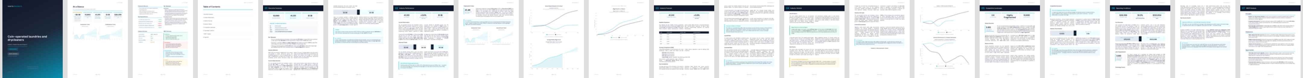 Coin-operated laundries and drycleaners industry report preview Coin-operated laundries and drycleaners (NAICS 81231) — Basic market research report preview, 24 pages